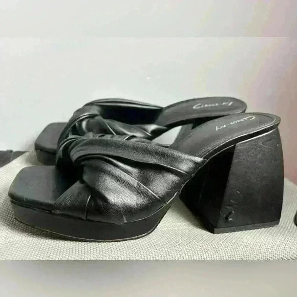 Circus NY by Sam Edelman Black Women Marianna Chunky Heeled Sandal Size 7.5 NWOB - Picture 9 of 10